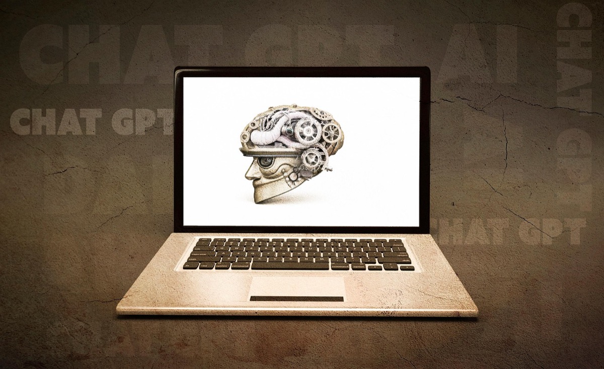 Représentation graphique d'un robot ou bot informatique, illustration des comptes automatisés et des faux abonnés sur les réseaux sociaux
