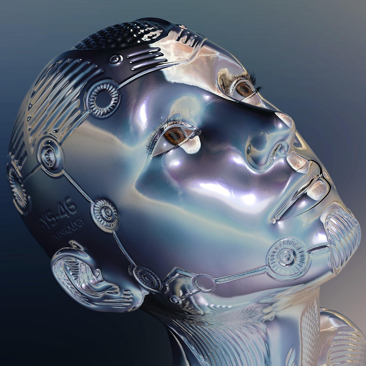 Représentation de l'intelligence artificielle, illustration de l'IA appliquée à la création de contenu